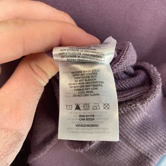 Vintage 1990s Fila Womens Small Purple Long Sleeves Pullover Sweatshirt Crewneck - Picture 6 of 6